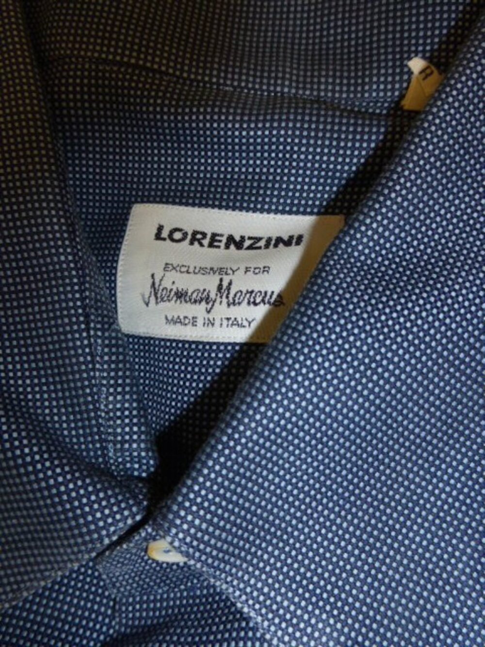 Lorenzini Neiman Marcus Blue Cotton Shirt 16 View 5